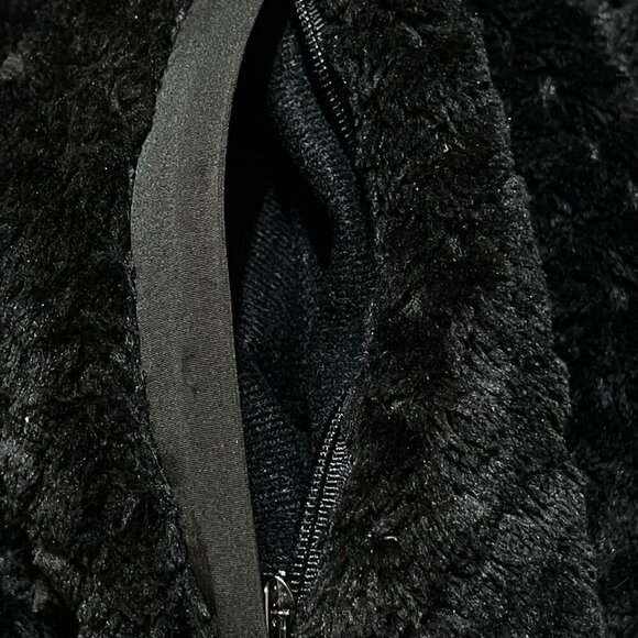 Simply Southern Women's Pullover Sweatshirt Fuzzy Teddy Bear Black Mock Neck M - Picture 6 of 8